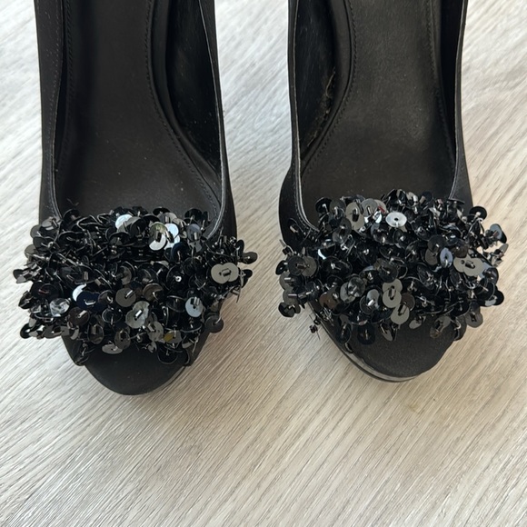 Black Nine West Platform Heels - Picture 4 of 5